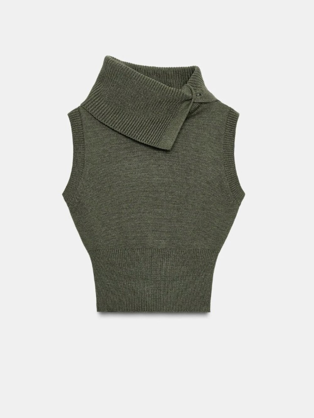 ZARA Lapel Knit Top